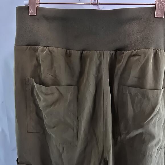 Maeve Pants Womens Small Olive Army Jogger High Rise Crop Cicerone Boho - Picture 7 of 12